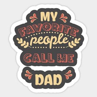 Call me dad Sticker